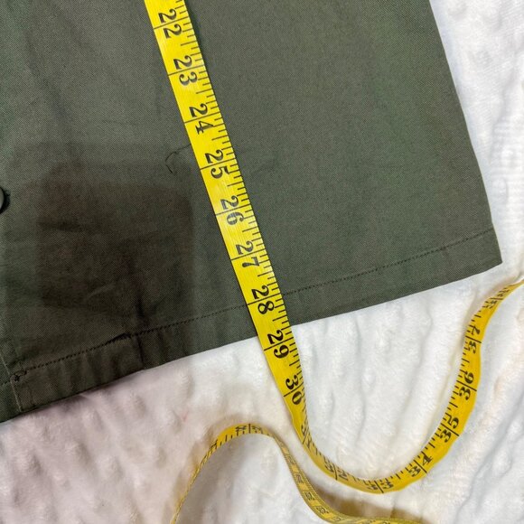 Hard Rock Cafe Military Green Button Up Short Sleeve Shirt Venice Mens Small EUC - Picture 6 of 6